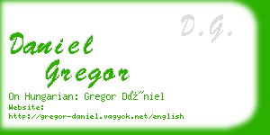 daniel gregor business card